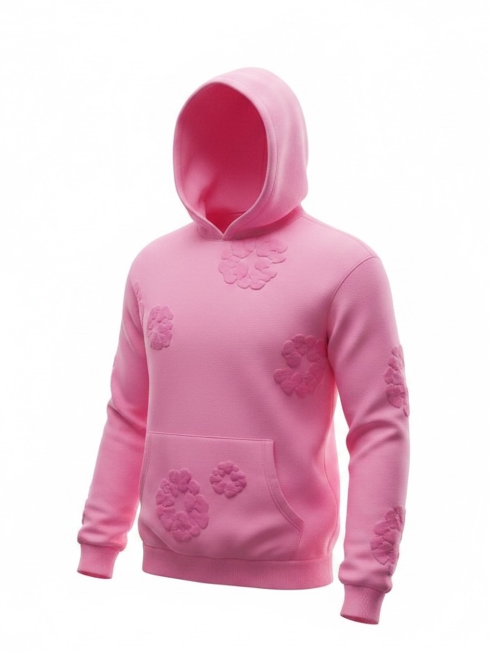 Denim Tears Pink Cotton Wreath Hoodie XL New With Tags